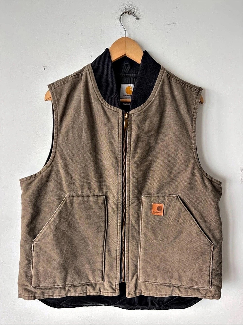 Vintage Carhartt V02 235 Brown Canvas Vest Size L